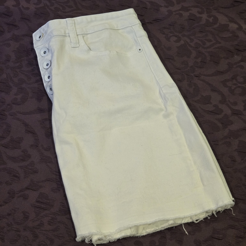 Nautica Womens White Stretch Denim Skirt. Size 28. mini. - Picture 6 of 9